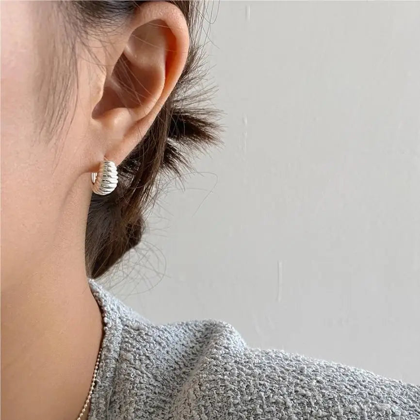 Boucles d'oreilles coréennes en argent Sterling 925, tempérament Simple, exquis, tendance, bijoux Sexy, cadeau