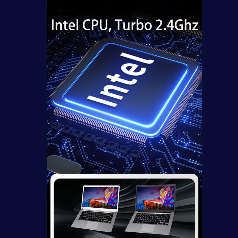 Ordinateur portable Molosuper 14" Windows 10 4Go RAM 64Go, Intel Celeron, Wi-Fi, Bluetooth