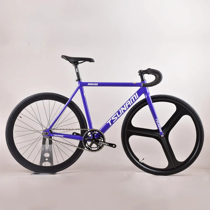 Tsunami SNM100 Fixie vélo à pignon fixe piste vélos de course à vitesse unique 700C cadre en aluminium pièces de cyclisme personnalisables sans frein