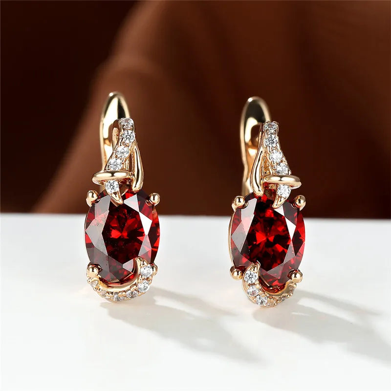 Boucles d'Oreilles promenales en Clip Bleu pour Femme, Bijou de Mariage, Mystique, Multicolore, Zcomprend sur réinitialisation