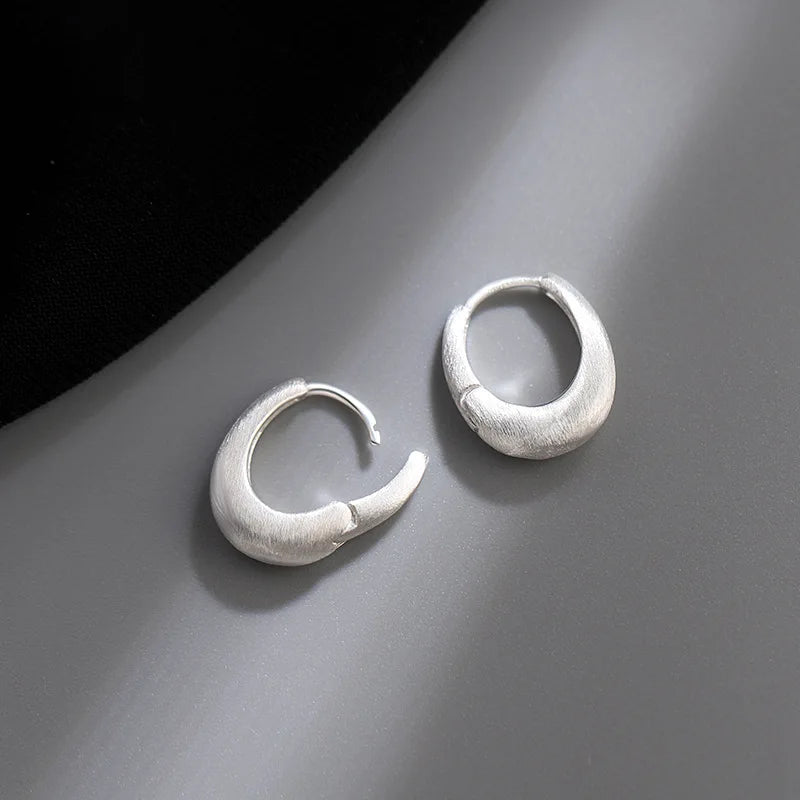 Boucles d'oreilles géométriques coréennes en argent Sterling 925, tempérament Simple, exquis, tendance, bijoux Sexy, cadeau, offre spéciale