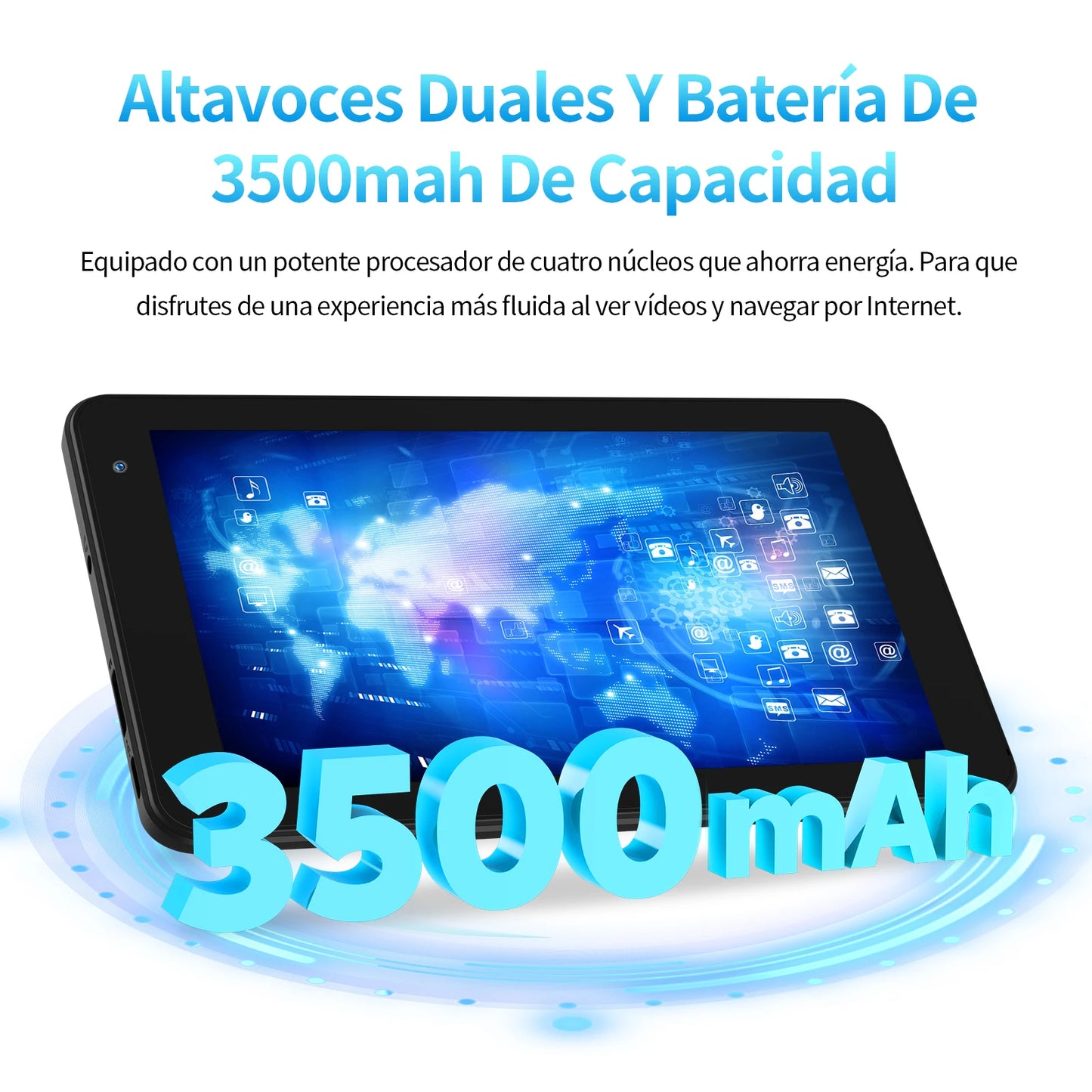 ITOM-Tablette PC de 7 Pouces, 32 Go, Android 11, avec Façades, Processeur Core, Écran HD IPS, Caméra pour Touristes, Wifi, avec Étui de Protection en PU
