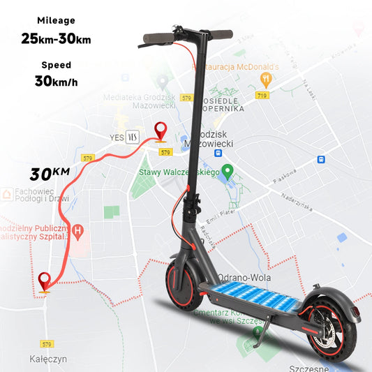Trottinette éléctrique 8.5 pouces 10.4Ah 350W 36v avec application téléphone