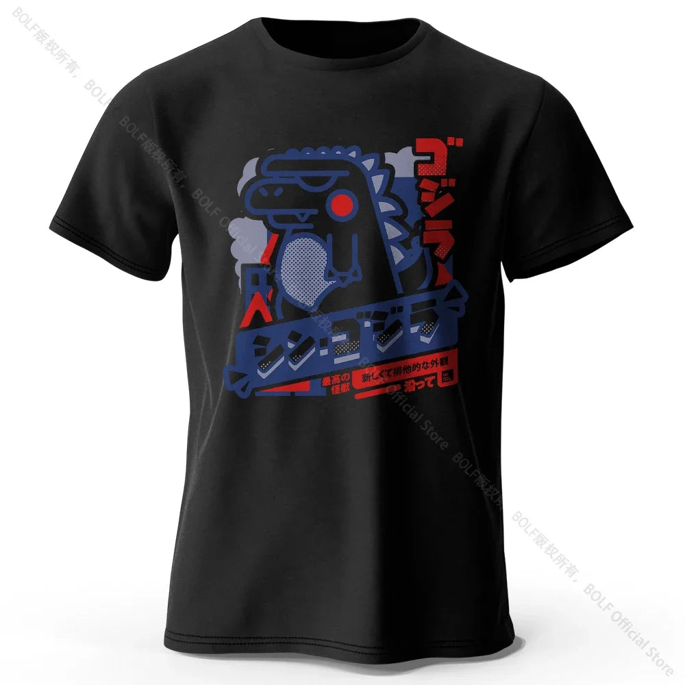 T-Shirt 100% coton imprimé Animal Harajuku Kawaii, T-Shirt léger à manches courtes et col rond, vêtements décontractés unisexes