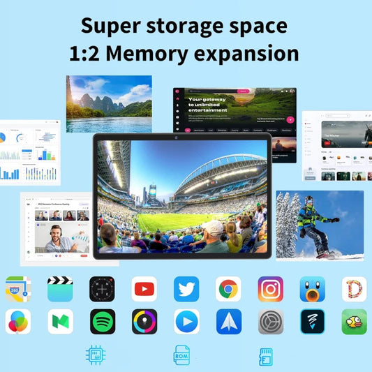 Cadeau coque en silicone 10.1 pouces type-c 10 Android 9 tablette PC 2GB RAM 32GB ROM flash K30 MTK9863 Quad-Core caméra unique WIFI