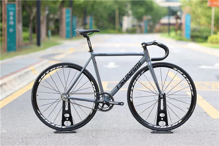 Tsunami SNM100 Fixie vélo à pignon fixe piste vélos de course à vitesse unique 700C cadre en aluminium pièces de cyclisme personnalisables sans frein