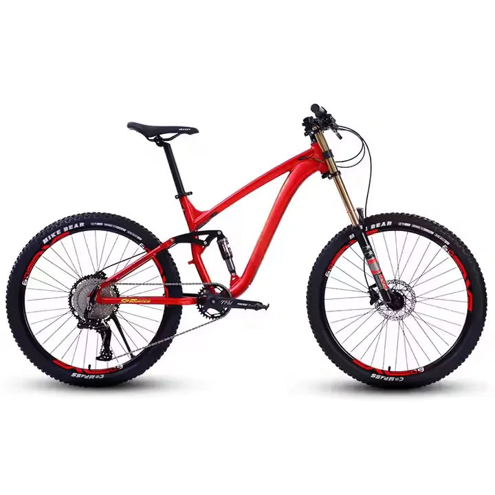 VTT vélo descente VTT 26 27.5 pouces cadre en alliage d'aluminium queue souple frein à huile pleine double Suspension vélo