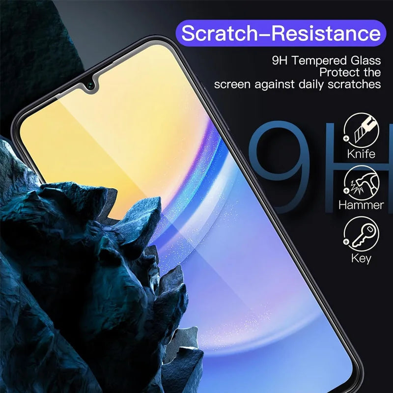 Protecteur d'écran, 3 pièces, verre trempé HD, pour Samsung A03 A12 A13 A14 A15 A21S A22 A30 A31 A32 A33 A34 A35 5G
