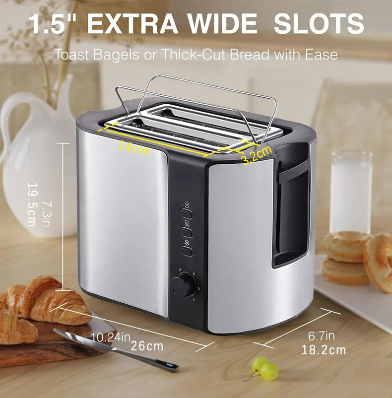 Grille-pain multifonction DMWD 4 tranches – Toaster, Sandwich & Gaufrier