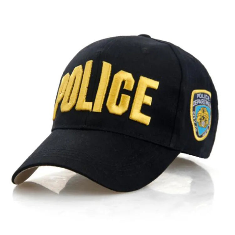 Casquette Baseball Lettre Police Unisexe Réglable Chapeau Camionneur Golf Sport