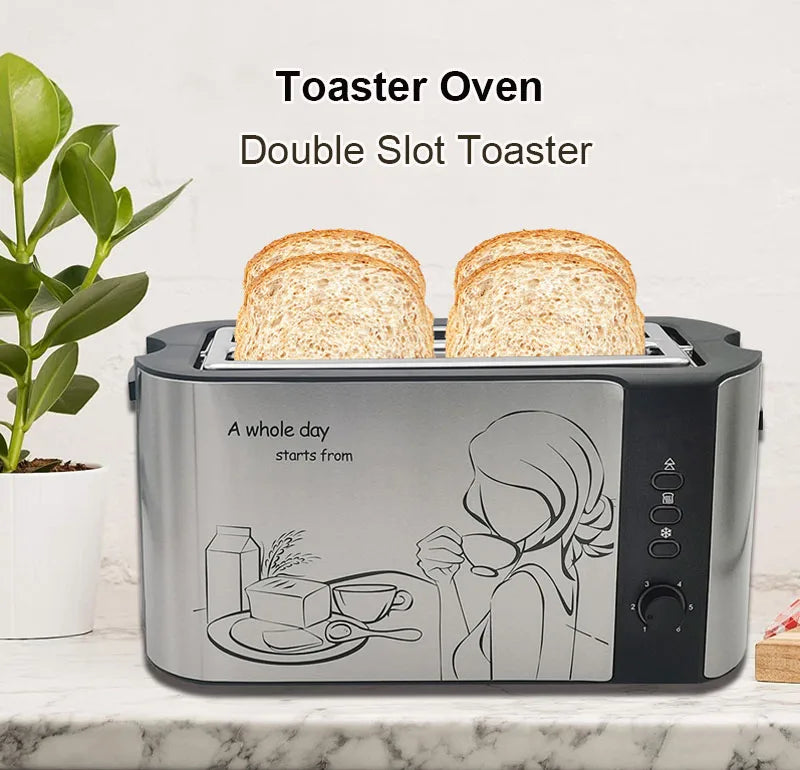 Grille-pain multifonction DMWD 4 tranches – Toaster, Sandwich & Gaufrier