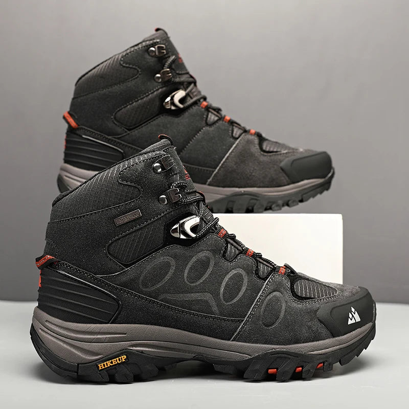 HIKEUP Bottes de Randonnée Homme – Chaudes, Confortables et Respirantes pour Plein Air