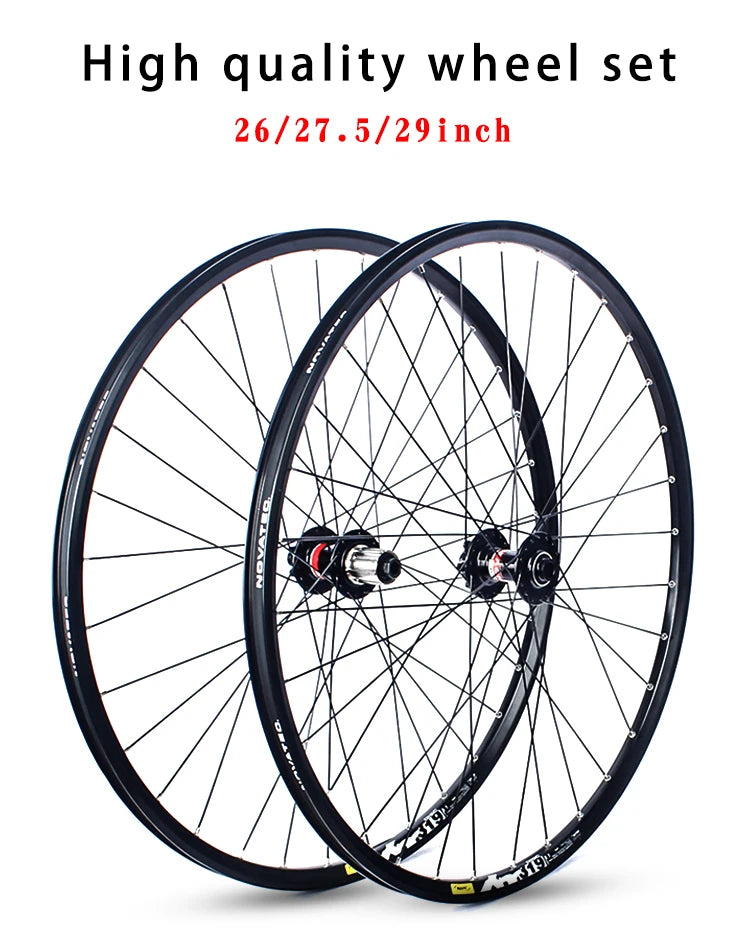 Novatec 26/27.5/29inch Mountain bike wheelset D041/D442 15X100/110 12X142/148 7-11 speed 32H Disc brake Thru MTB Bicycle wheel