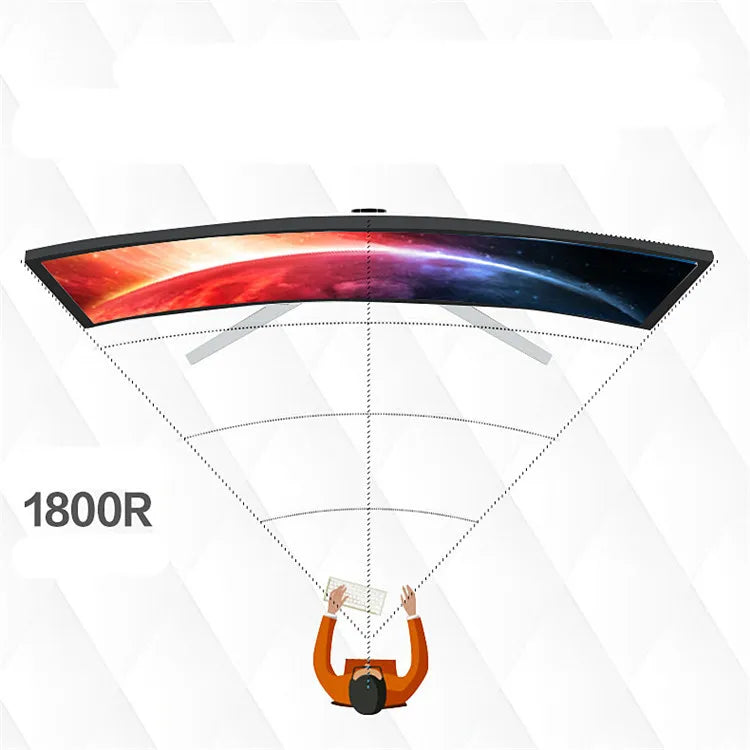Cheap Smart Full Hd 24 Inch Curved Screen Led Tv From China Manufacturer Curved 60Hz Led Gaming Monitor