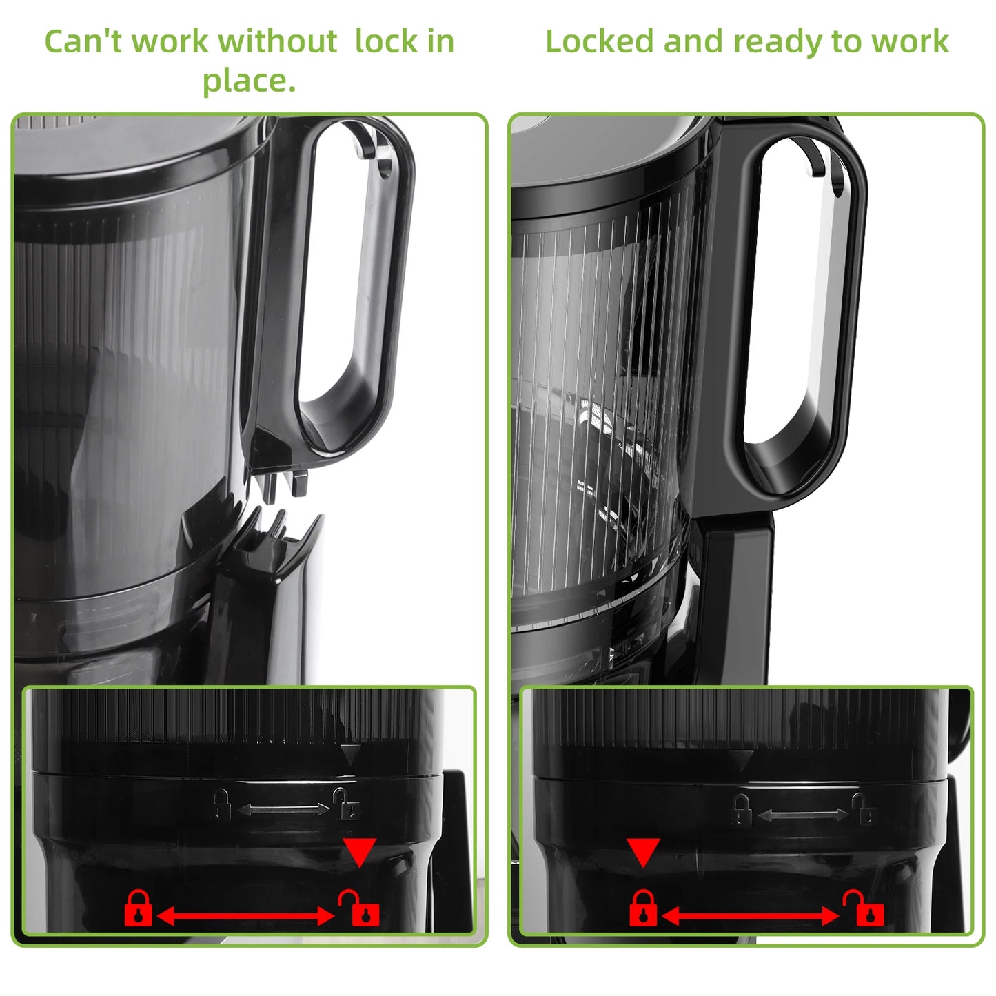 Extracteur de Jus Lent Biolomix SJ-023 – Grande Capacité & Triple Filtre