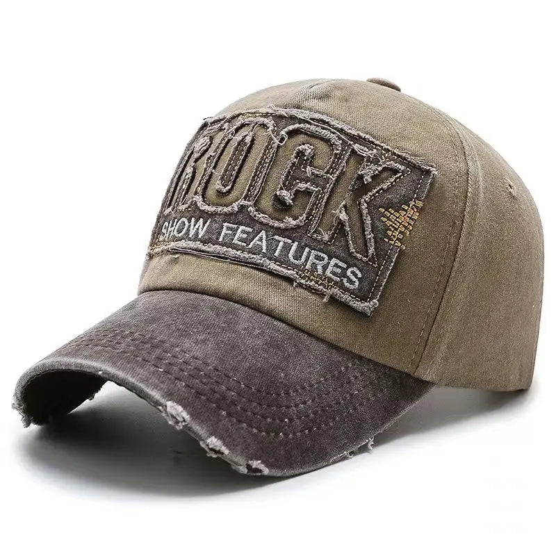 Casquette Baseball Rock Brodée en Coton – Snapback Unisexe Haute Qualité