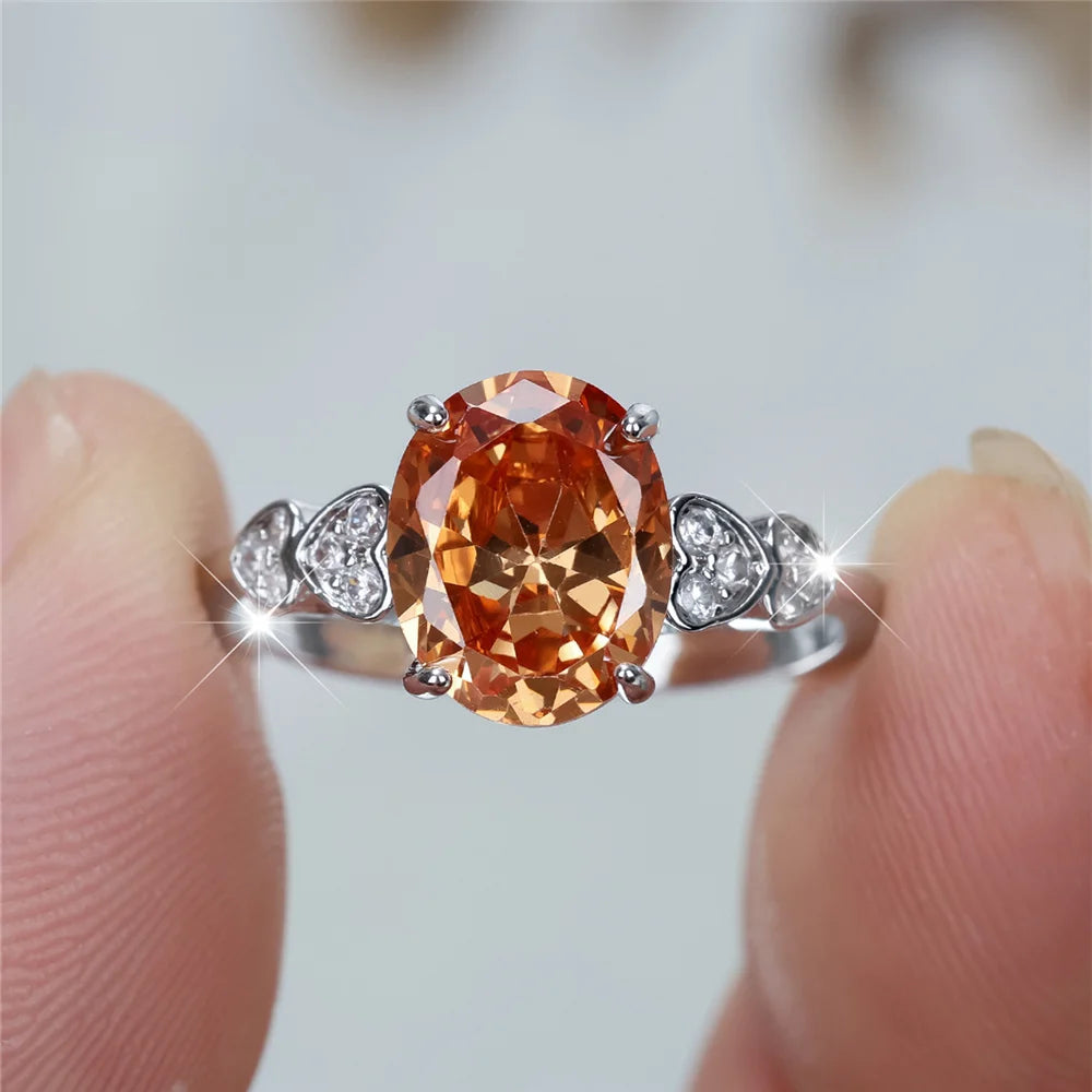 Bagues de Fiançailles promenales en Clip pour Femme, Bijoux en Or Rose, pour Document, Bandes de Mariage, Cadeaux de ix