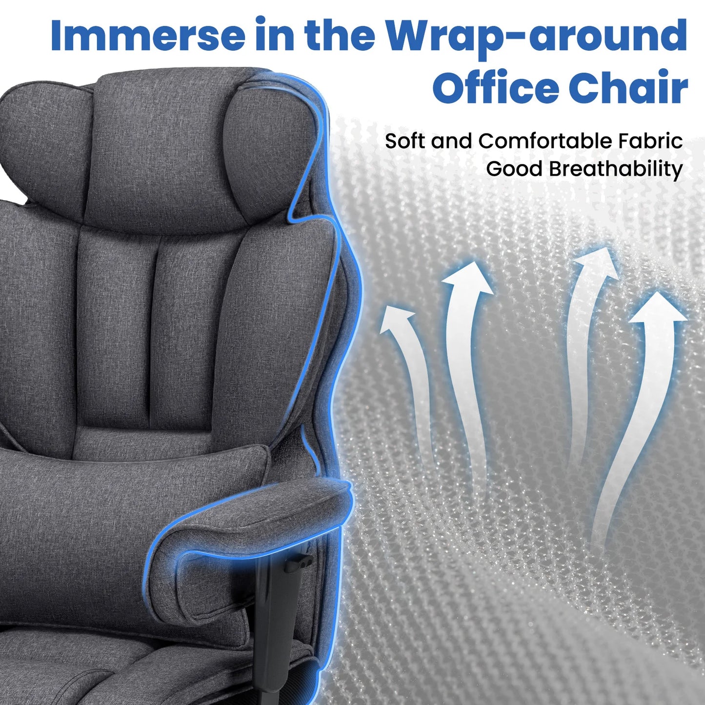 Chaise Gaming Ergonomique – Confort Ultime pour les Gamers et Télétravailleurs !