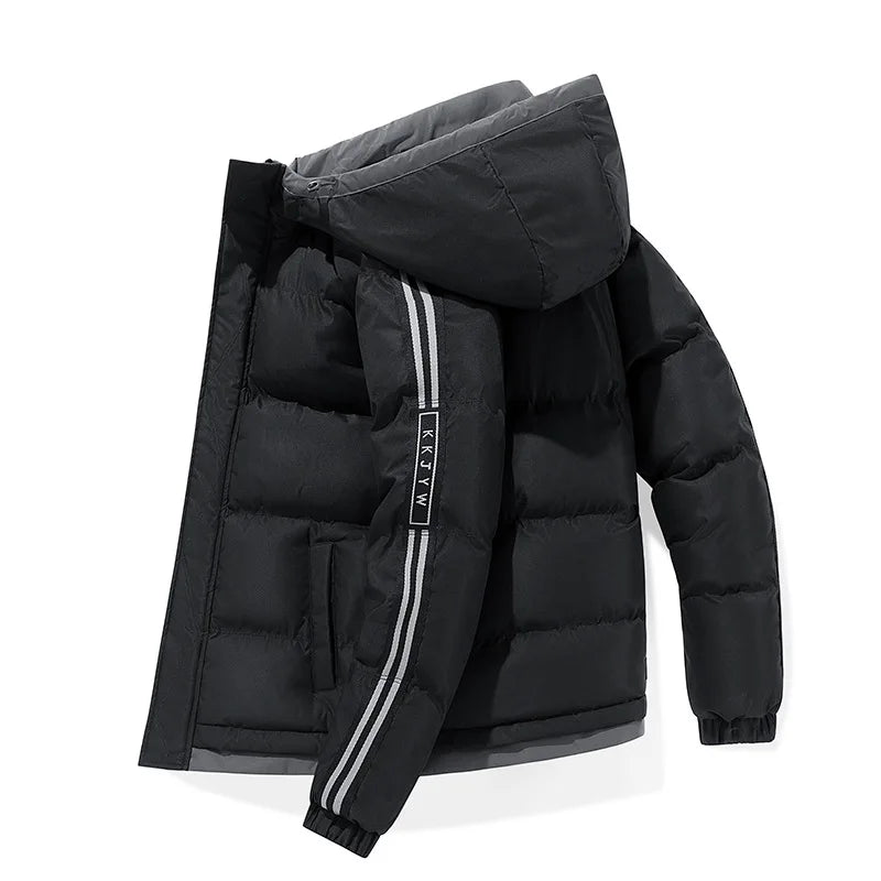 🧥 Doudoune d’Hiver Homme à Capuche – Coupe Décontractée, Chaude & Stylée (Taille jusqu’à 5XL)