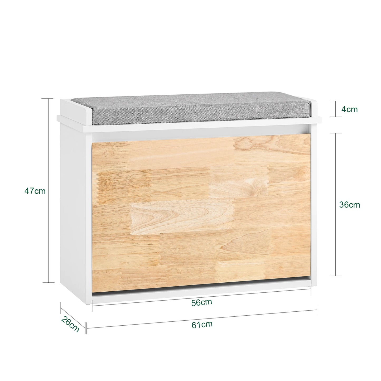 SoBuy – Placard à Chaussures avec Banc et Rangement