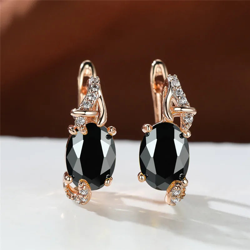 Boucles d'Oreilles promenales en Clip Bleu pour Femme, Bijou de Mariage, Mystique, Multicolore, Zcomprend sur réinitialisation