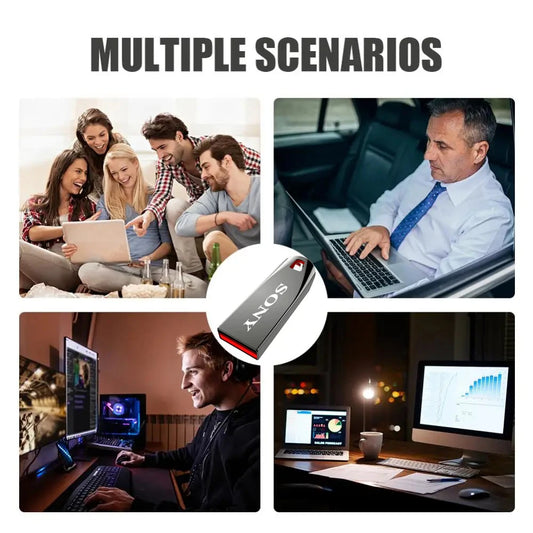 SONY – clé USB 3.0 originale, 2 to, Mini clé USB en métal haute vitesse, clé Portable de 1 to, étanche, stockage de mémoire, disque U