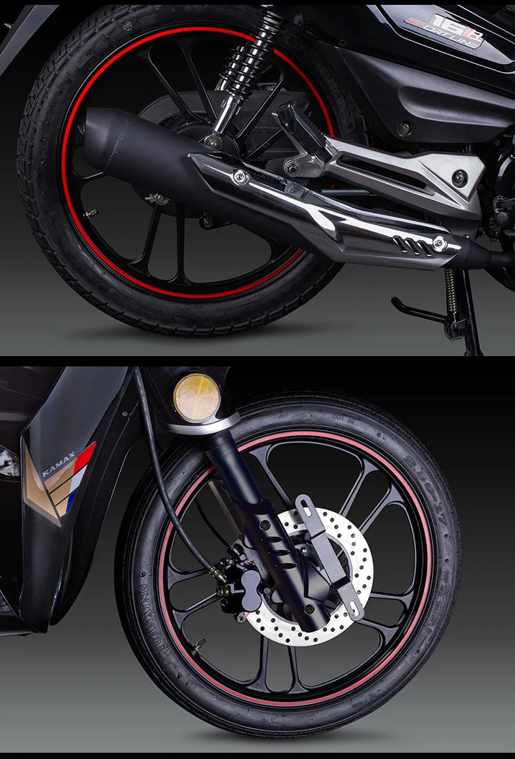 🏍️ KAMAX 110CC Cub 16R – Moto Sous-Bone avec Freins à Disque