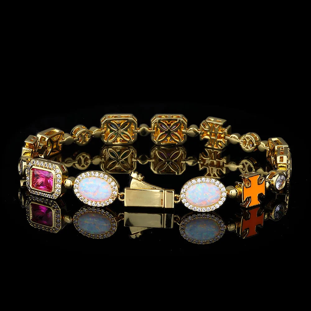 đ Collier & Bracelet Hip Hop en Argent 925 avec Moissanite â Style Miami Cuban