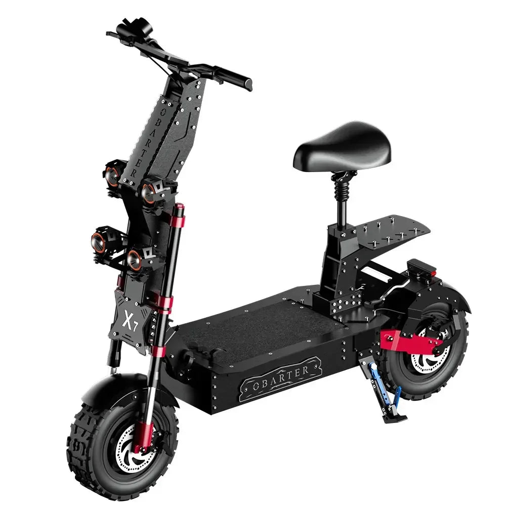 X7 Electric Scooter 8000W Dual Motor 60V 60Ah Battery Top Speed 90 km/h Max Range 140 km Foldable 14 Inch Tires Waterproof