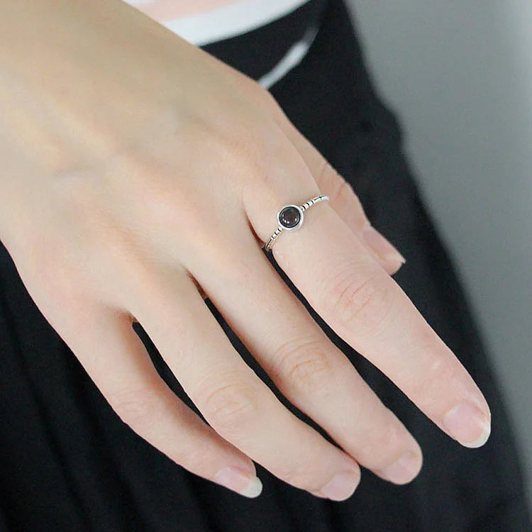 Bague en argent Sterling 925 pour femmes, lignes uniques, bijoux, doigt réglable, ouvert, Vintage, pour fête, cadeau d'anniversaire