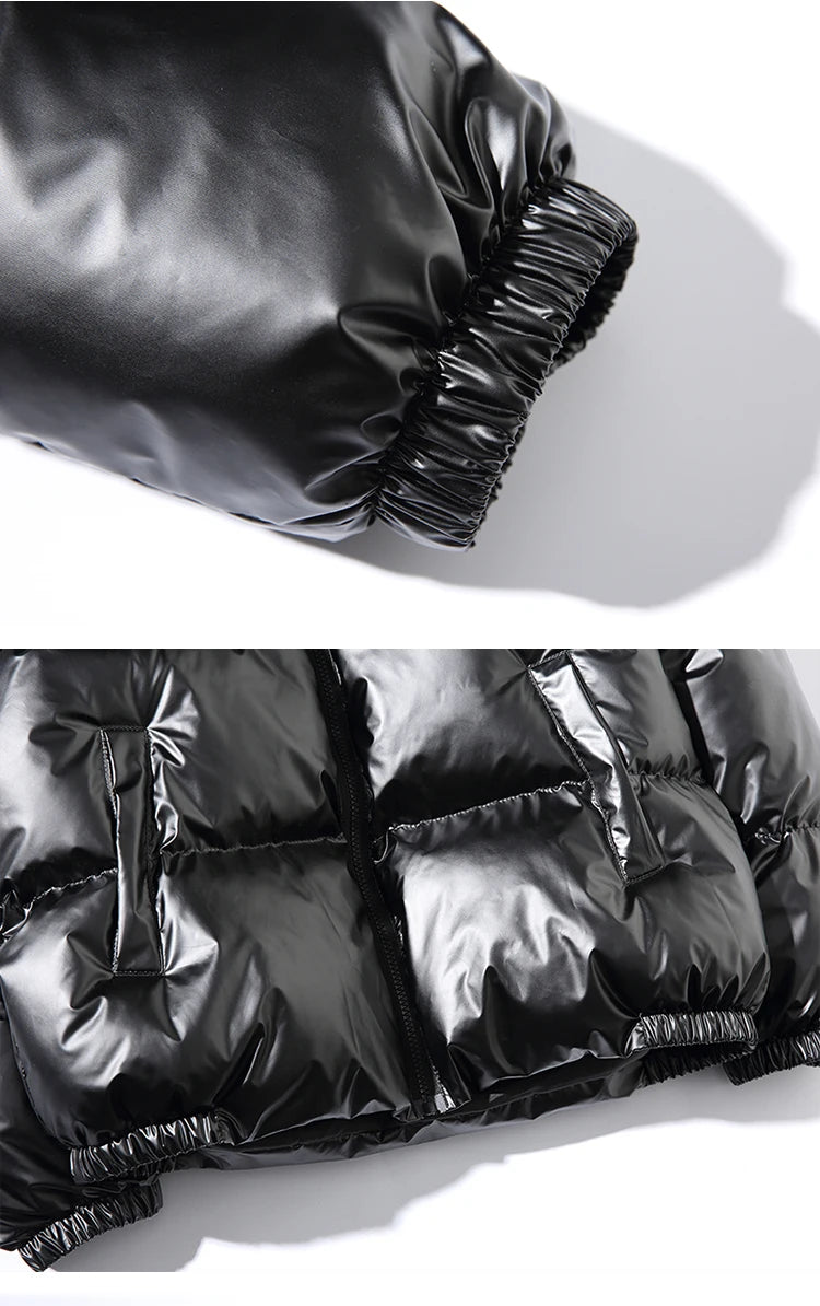 Parka hiver c à capuche imperméablesolide décontracté