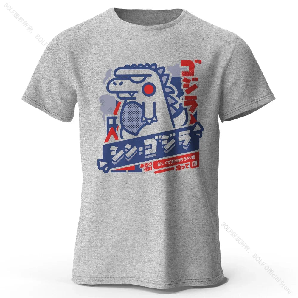 T-Shirt 100% coton imprimé Animal Harajuku Kawaii, T-Shirt léger à manches courtes et col rond, vêtements décontractés unisexes