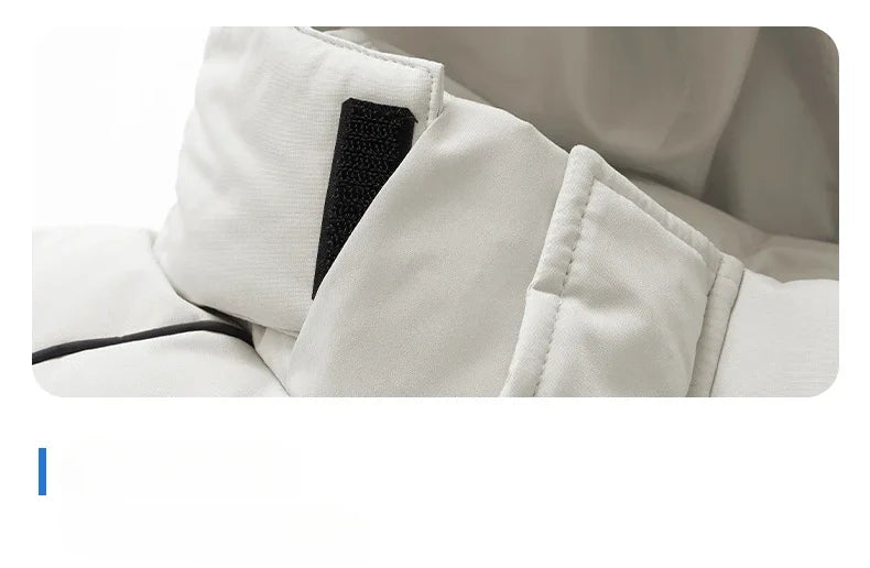 Parka chauffante à capuche pour homme, veste rembourrée, manteau long, veste chaude, technologie graphène, style coréen, haut de gamme, couple, hiver, 2024