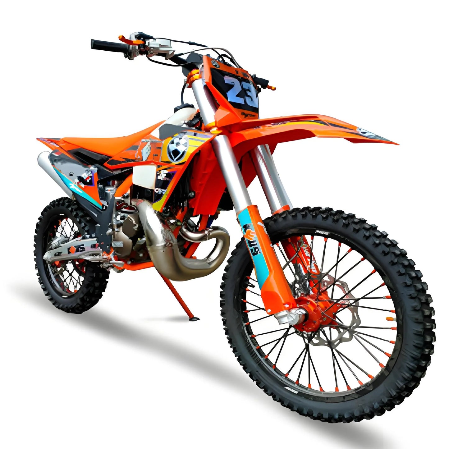 KEWS K23 MT250 250cc moto-cross tout-terrain refroidi à l'eau motos tout-terrain 2 temps avec arbre d'équilibre Motocross Enduro