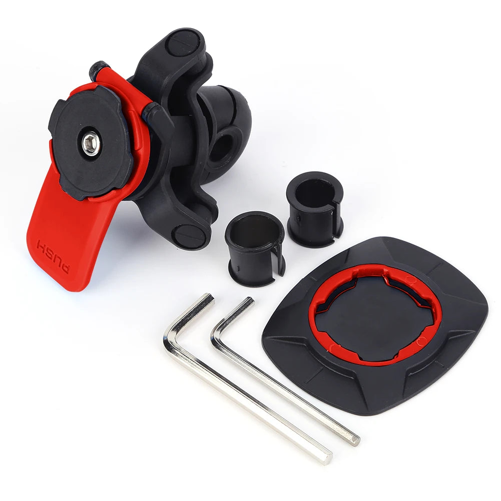 Support Téléphone Vélo Guidon – Amortisseur Antichoc, Universel, Détachable et Facile à Installer (VTT, Moto, Scooter)