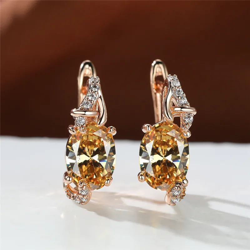 Boucles d'Oreilles promenales en Clip Bleu pour Femme, Bijou de Mariage, Mystique, Multicolore, Zcomprend sur réinitialisation