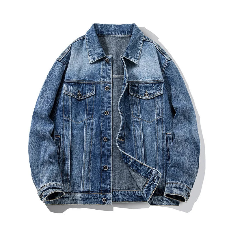 Veste en denim homme loose KK LUFAINA – Style casual sport printemps/automne