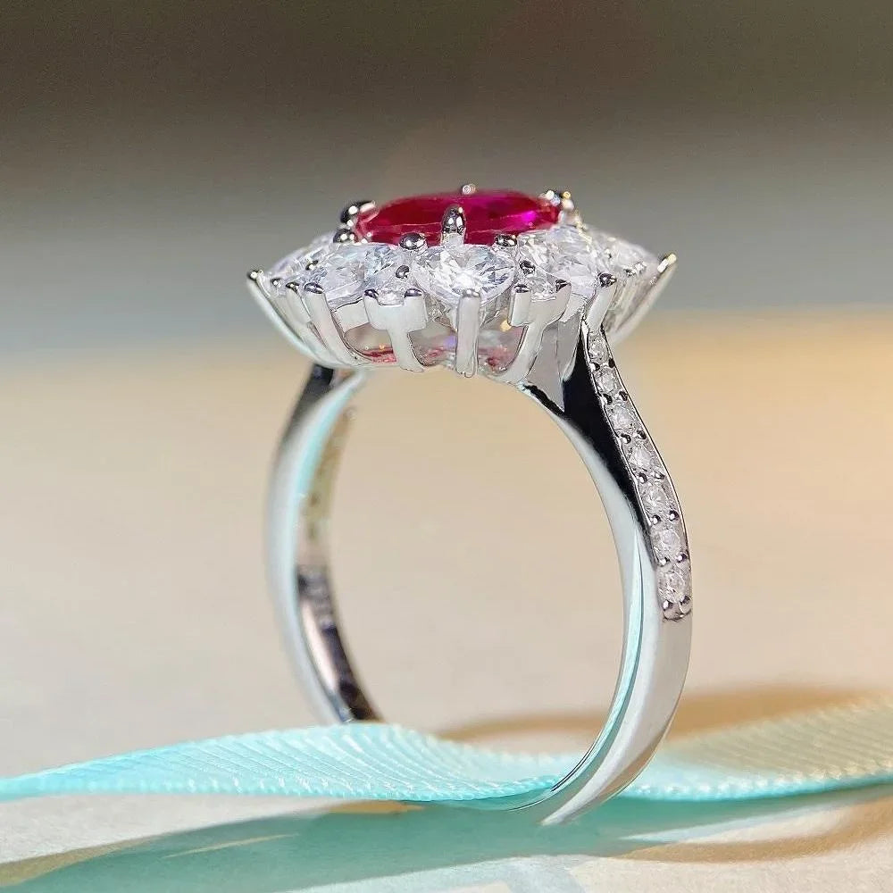 💍 Bague Femme en Platine avec Diamants – Style Classique