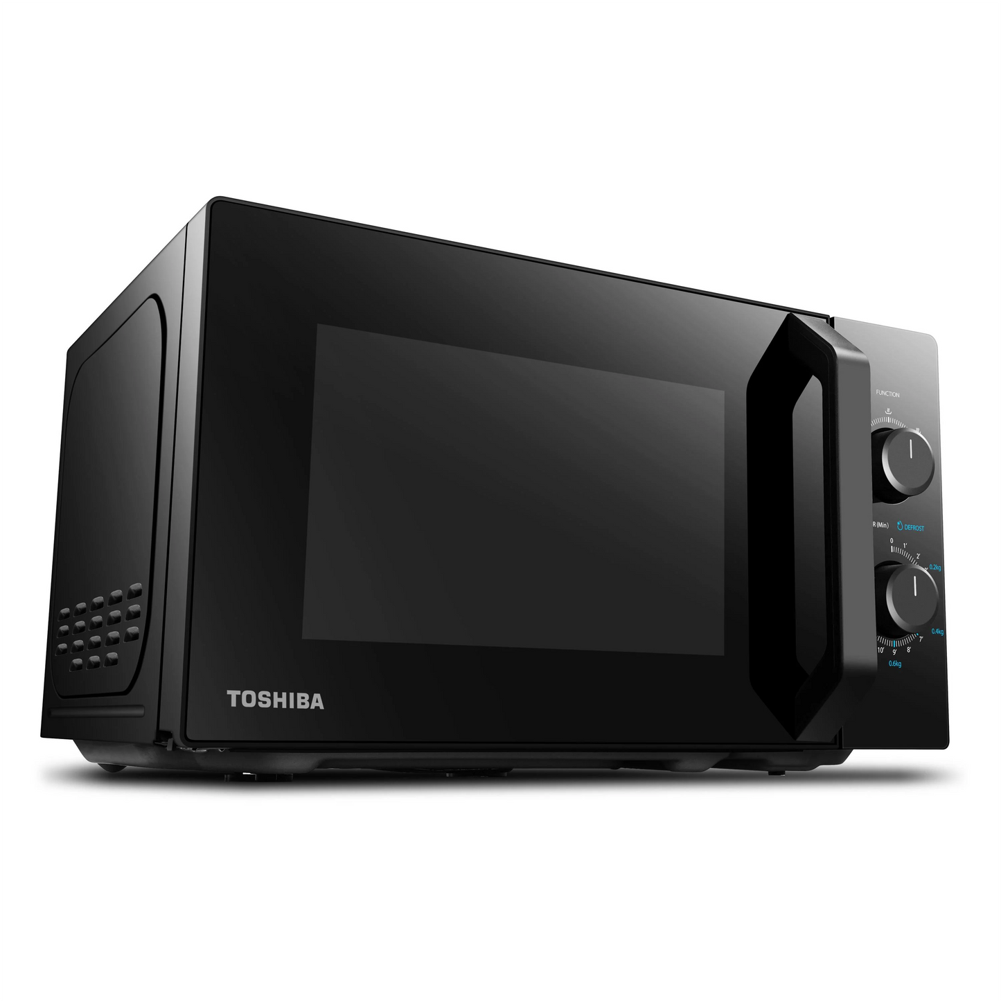 Toshiba Four à micro-ondes MW2-MM20P(BK) 20 l, 800 W, 5 Matériaux recyclables avec fonction de dégivrage pratique, Éclairage LED, MW2-MM20P(BK)