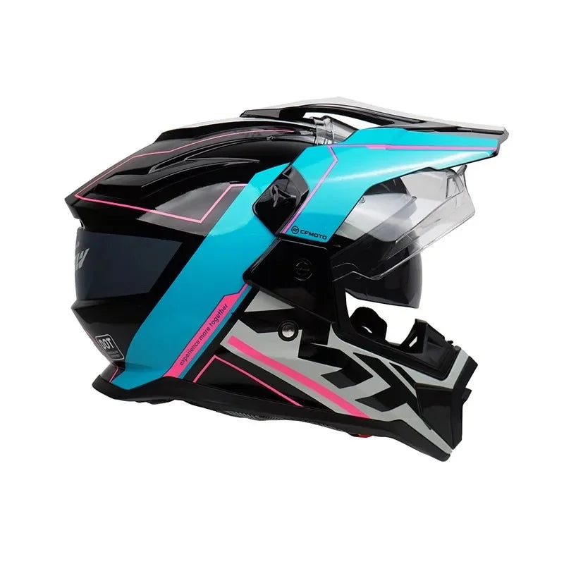 Casque Moto Unisexe Full Face ABS – Certifié DOT & E-Marque