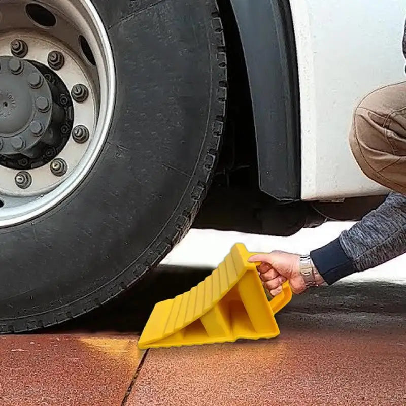 Cale-Roue Portable Antidérapante – Butée de Roue Sécurité pour Voiture, Camion, Remorque et RV
