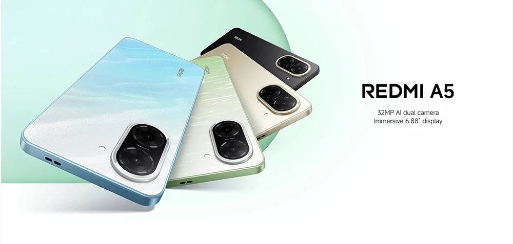 Smartphone Xiaomi Redmi A5 – Version Mondiale, Écran 6.88", 5000mAh, Double SIM