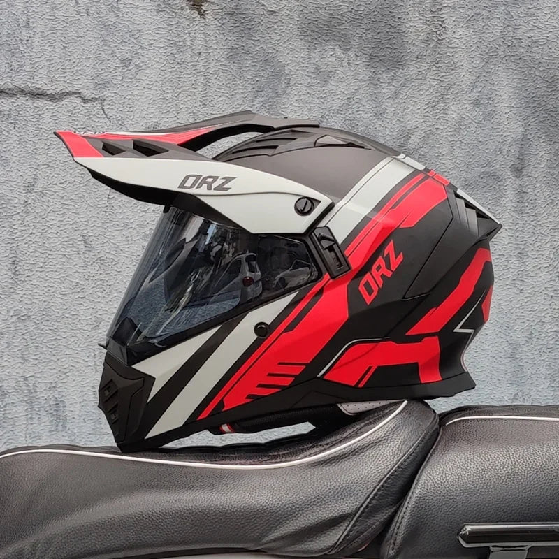 Casque Moto ORZ Intégral ABS – Certifié DOT – Léger et Sécurisé