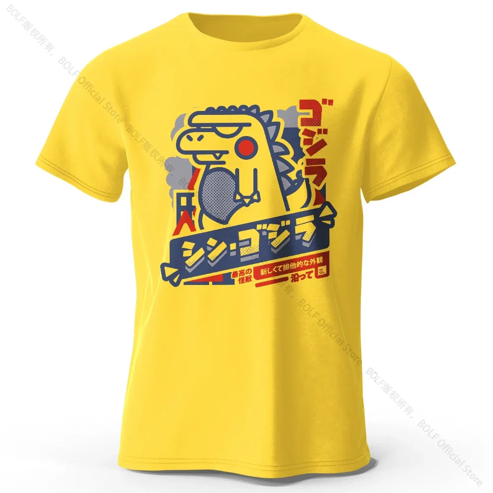 T-Shirt 100% coton imprimé Animal Harajuku Kawaii, T-Shirt léger à manches courtes et col rond, vêtements décontractés unisexes