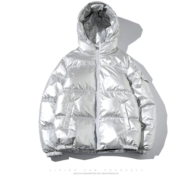 Parka hiver c à capuche imperméablesolide décontracté