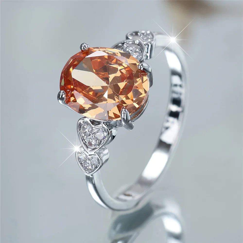 Bagues de Fiançailles promenales en Clip pour Femme, Bijoux en Or Rose, pour Document, Bandes de Mariage, Cadeaux de ix