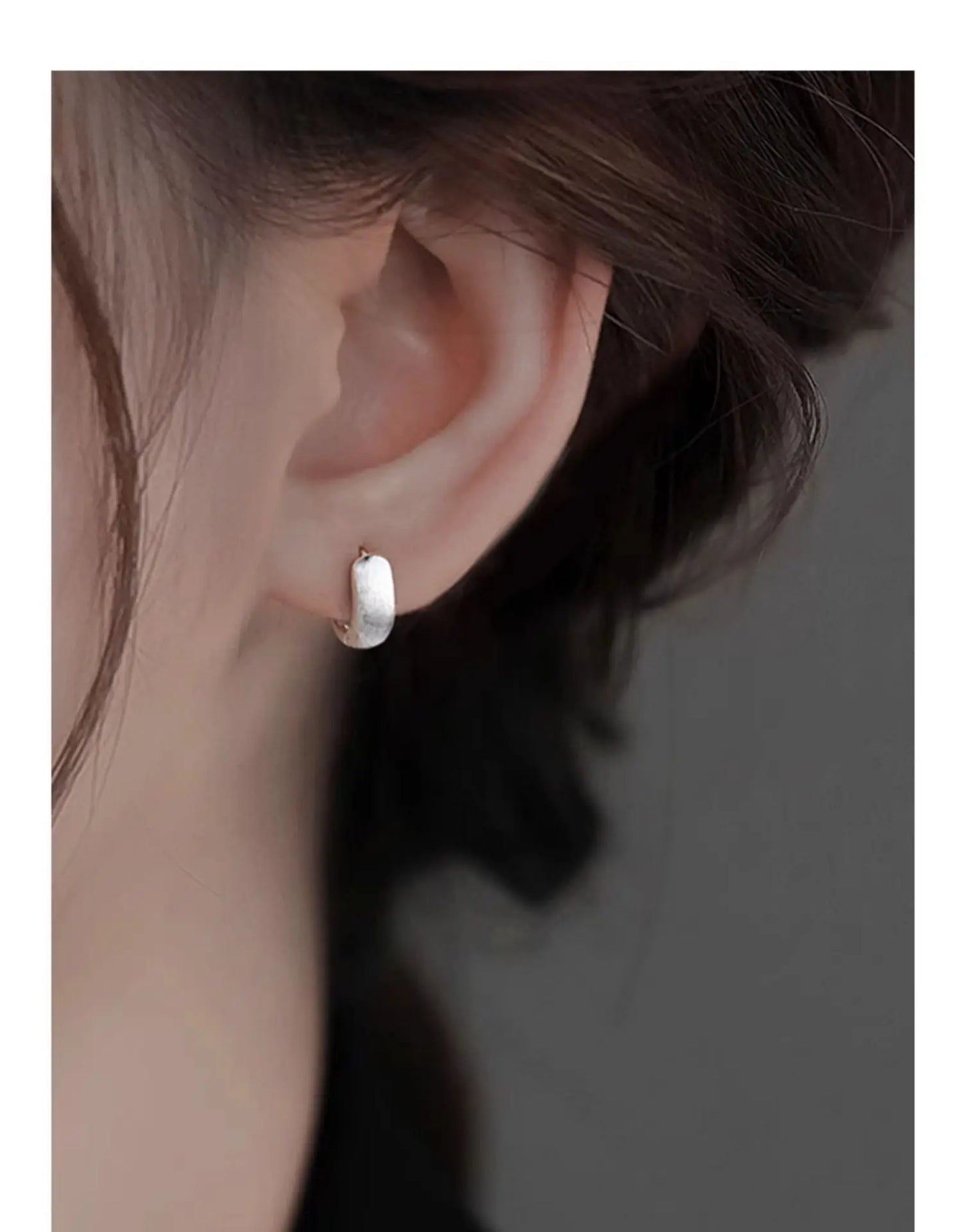 Boucles d'oreilles rondes minimalistes en argent Sterling 925 véritable pour femmes, cerceau, accessoires de bijoux