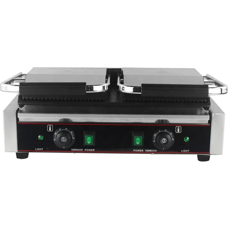 Grill & Presse à Sandwich Professionnel Double Face – Plaques Plates Antiadhésives