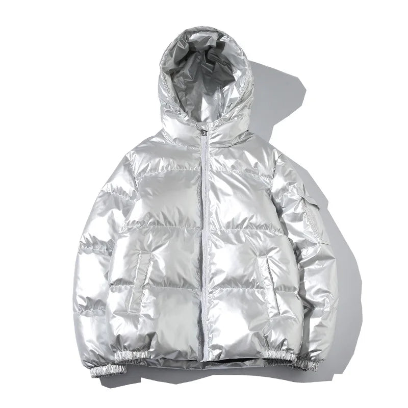 Parka hiver c à capuche imperméablesolide décontracté