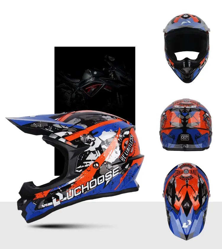 Casque de motocross classique pour hommes et femmes, casque de course, motocross, descente, hors route, rallye, endflats, adultes, femme, 2023